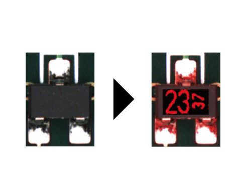 基板外観検査装置 検査項目 レーザー印刷の文字