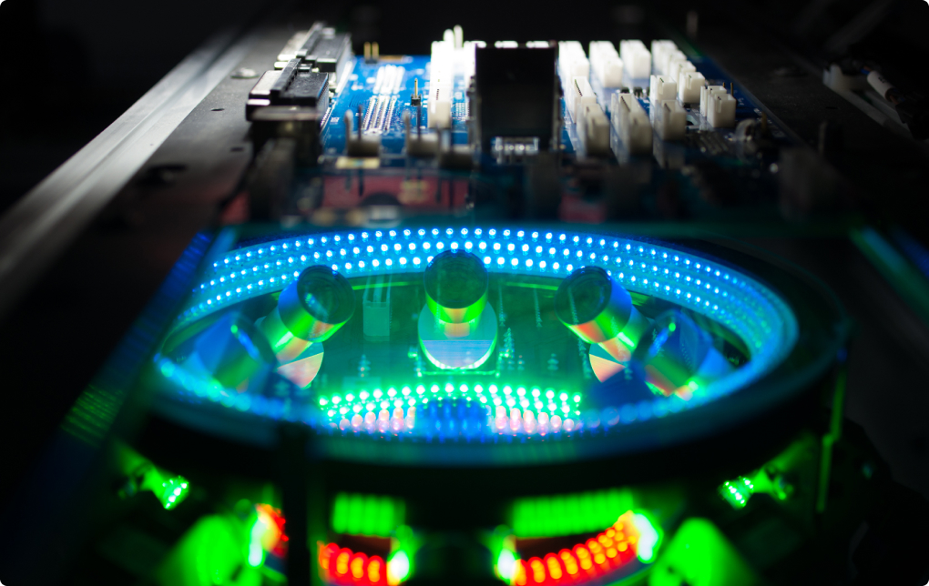 下面検査装置　検査風景（側面）