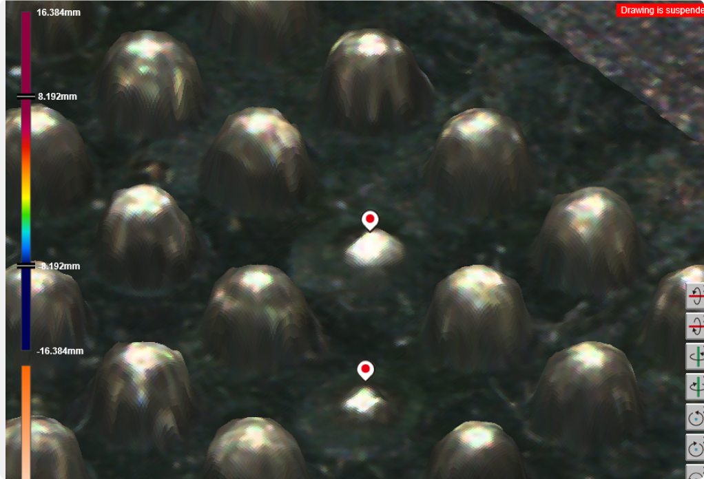 BGAバンプ3D検査装置　バンプ高さ計測