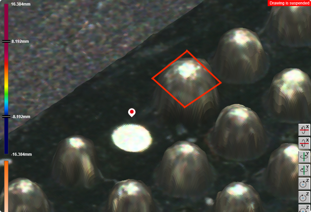 BGAバンプ3D検査装置　異物検出