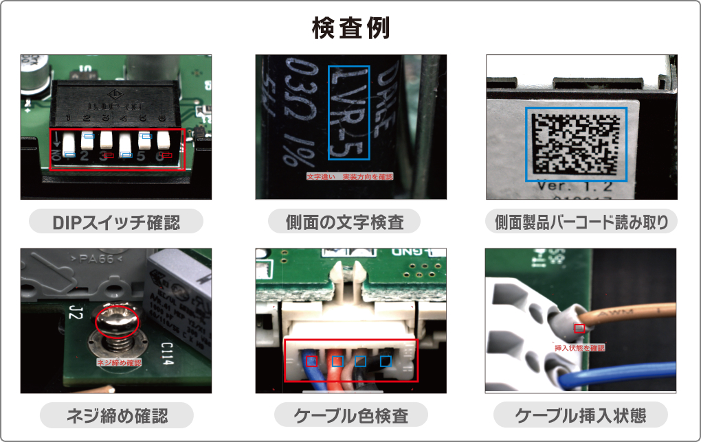 多機能検査装置　検査例
