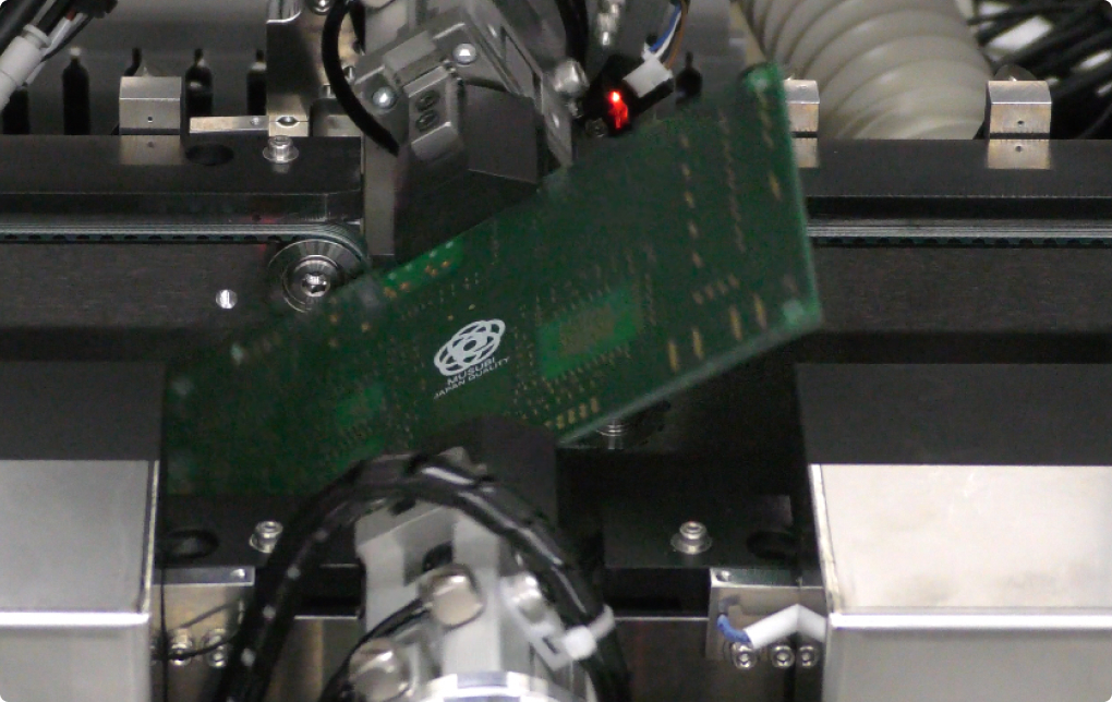 レーザマーカ　両面印字