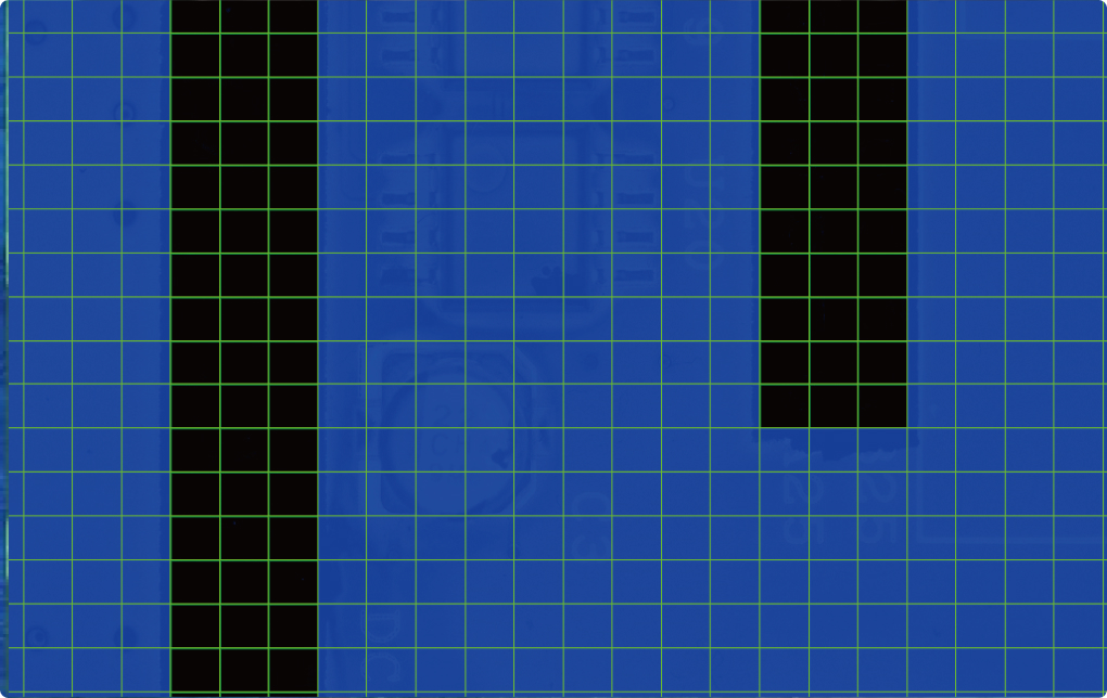 UVコーティング剤自動検査装置　基板スキャンからデータ作成